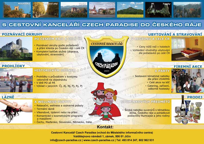 Promotional flyer for Czech Paradise